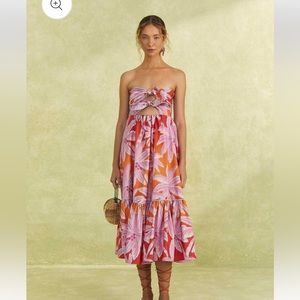 FARM Rio Coconut Tree Dress Size Medium